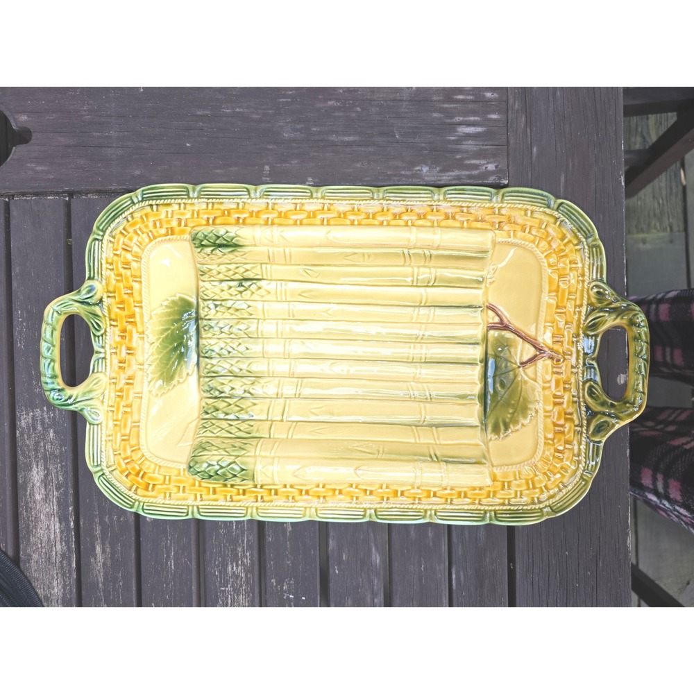 VINTAGE Williams Sonoma Asparagus Serving‎ Platter, Made in Italy 10170